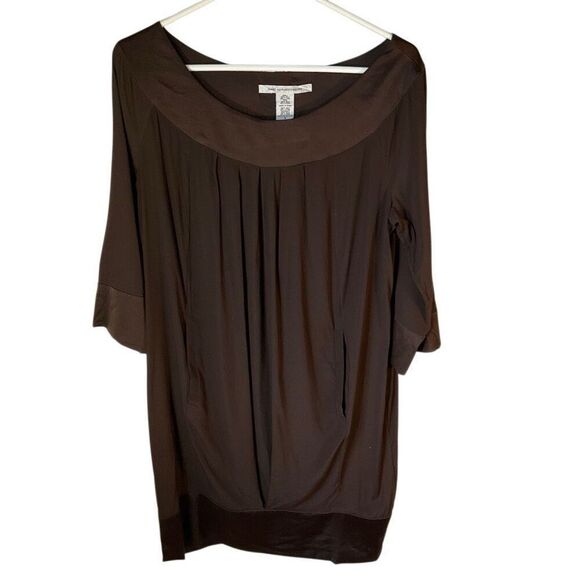 Diane Von Furstenberg Peggy Dress, 6. Chocolate brown. Pockets! - Picture 4 of 16